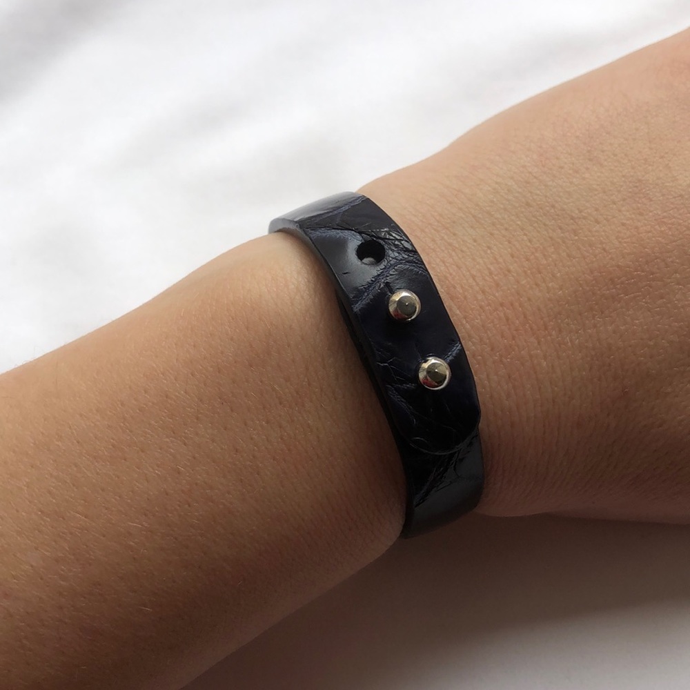 Crocodile Navy Bracelet